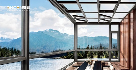 中国品牌门窗网(图2) 安晨门窗- 阳光房屋顶万向调节角码 , 获国家发明专利